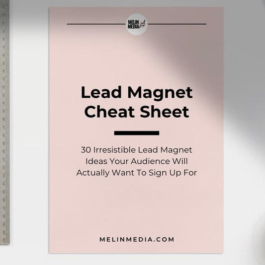 30 Lead Magnets Cheat Sheet Printable